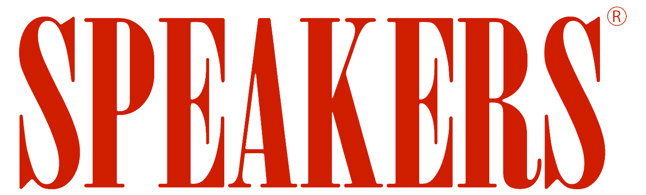 speakers logo red